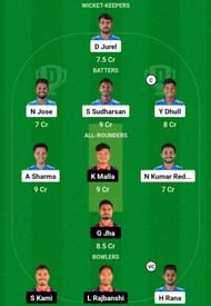IN-A vs NEP Dream11 Prediction, Match 8, Head-to-head Team